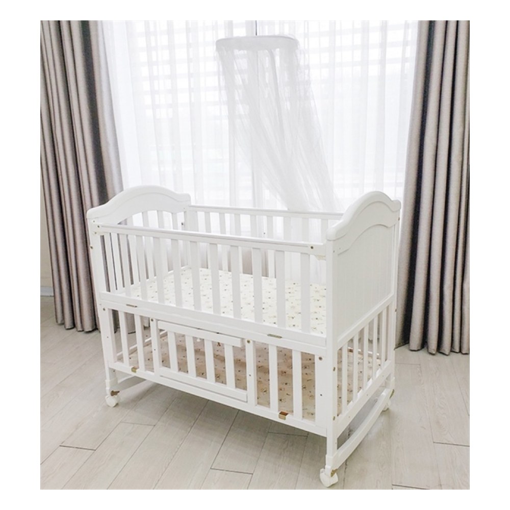 Nôi cũi giường Umoo UM08227 Trắng (Cái) Nôi cũi giường Umoo UM08227 Trắng (Cái)