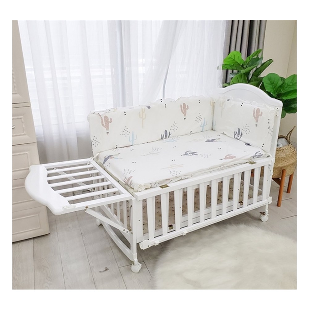 Nôi cũi giường Umoo UM08227 Trắng (Cái) Nôi cũi giường Umoo UM08227 Trắng (Cái)