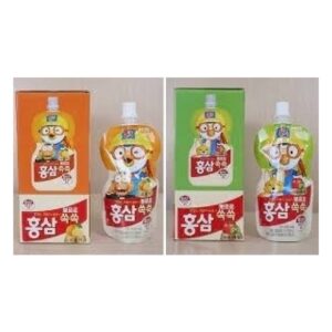 Nước hồng sâm trẻ em Pororo vị cam, nho,táo (Bịch)
