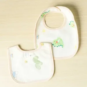 Yếm cotton chống thấm viền màu