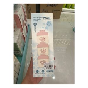 Set 3 hộp đựng thực phẩm cho bé molli