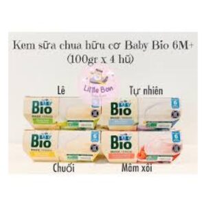 Baby Bio Sữa chua dừa Babybio vị chuối Kiwi 85g (Bịch)