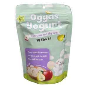 Sữa chua khô oggas yourt vị táo lê 10g 6m+