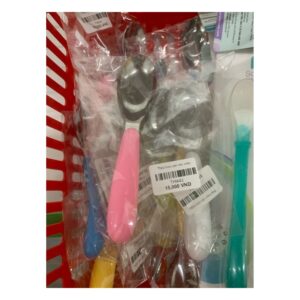 Thìa inox cán mix màu (Cái)