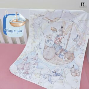 Thảm thay tã Havest bt 70x90 thuyền Gấu Bubble Tree