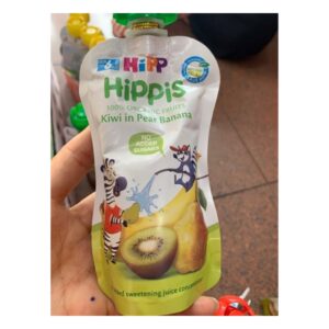 Trái cây nghiền hữu cơ Hipp oganic- vi Kiwi, lê , chuối (Bịch)