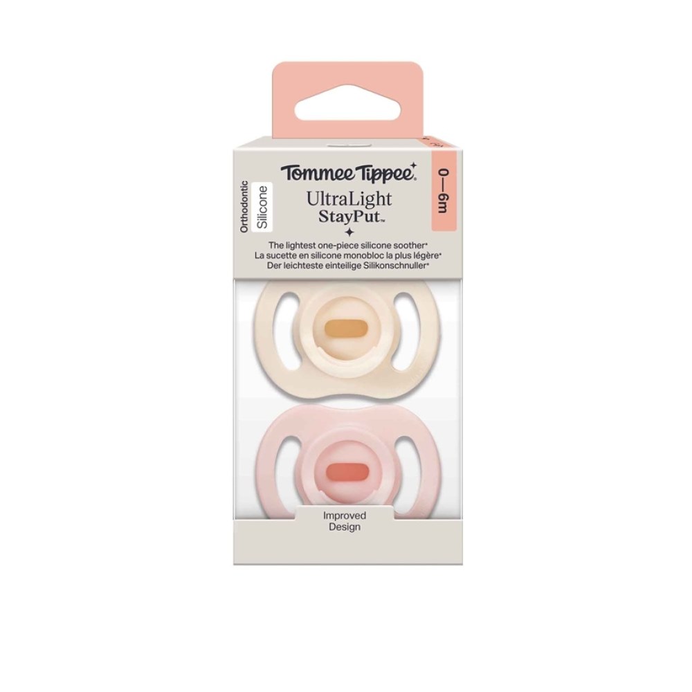 Ty ngậm Silicone Siêu nhẹ UltraLight StayPut TommeeTippee 0-6M Hồng (Cái) Tommee Tippee Ty ngậm Silicone Siêu nhẹ UltraLight StayPut TommeeTippee 0-6M Hồng (Cái)