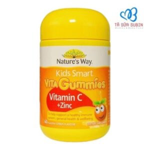 Nature's Way Vita gummies Vitamin C + zinc viên nhai 2y+ (Hộp)