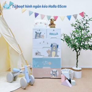Tủ Hoạt Hình ngăn kéo Holla 65cm Xanh HL- 09237