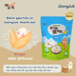 Bánh gạo hữu cơ Thanh dẹt jjangjuk