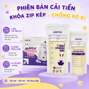 Túi trữ sữa jumysie 180ml hộp 30 túi