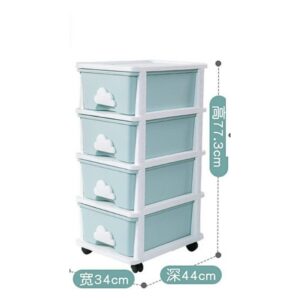 Kệ đẩy bỉm sữa đa năng Yeya 4 tầng Xanh Dương G-44013