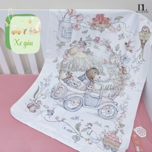 Thảm thay tã havest bt 70X90 xe gấu Bubble Tree