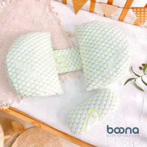 Gối bầu cánh tiên - Họa tiết xanh lá