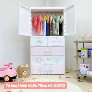 Tủ Hoạt Hình Holla 79cm Hồng HL- 09222