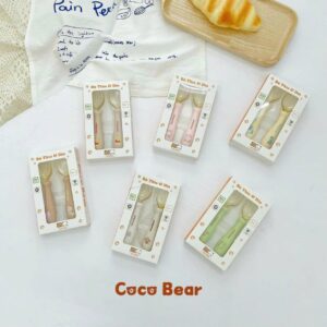 set thìa dĩa cong gấu