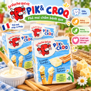 Bánh que chấm phô mai pik croq set 8 ,15m+