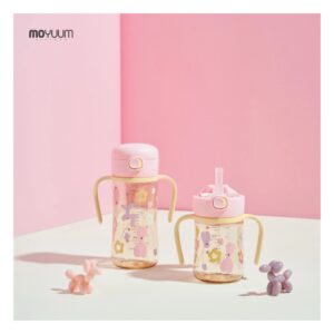 Bình tập uống Moyuum HT rolly pop hồng 270ml (Cái)