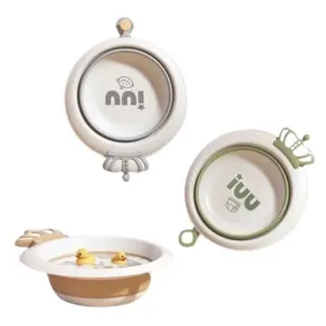 Chậu Rửa Mặt Gấp Gọn Vương Miện Xanh Holla HL03240 (Cái)