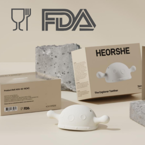 Gặm nướu khám phá Silicon Heorshe - màu trắng (Cái)